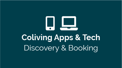 Coliving apps & software for discovery & booking